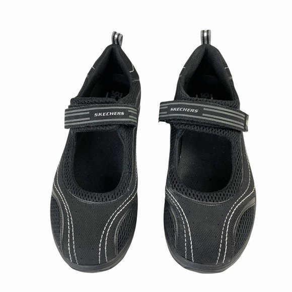 Skechers Shape Ups Black Mary Jane Walking Exercise Sneakers 8.5. - Picture 2 of 8